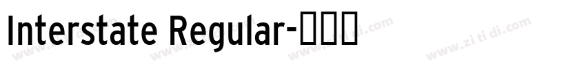 Interstate Regular字体转换
